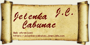 Jelenka Cabunac vizit kartica